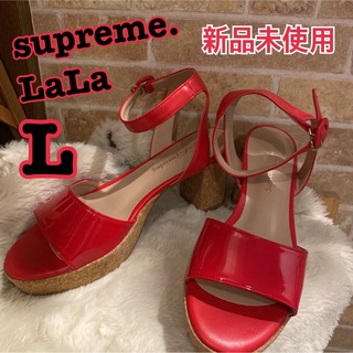 シュープリームララ(Supreme.La.La.)のセール【未使用】シュープリームララ　supremelala ダイアナ　サンダル　(サンダル)