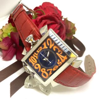 希少！　GaGa MILANO　ナポレオーネ　48mm　自動巻き　裏スケ　腕時計