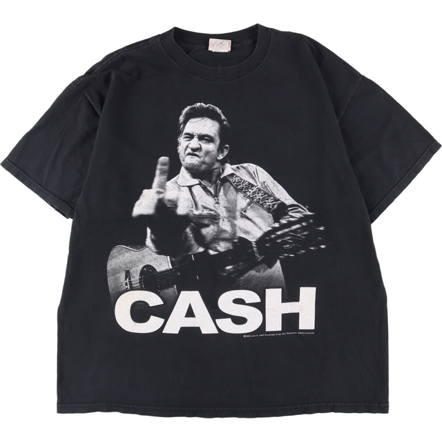 19cm商品名Philcos JOHNNY CASH ジョニーキャッシュ バンドTシャツ バンT メンズXL /eaa337568