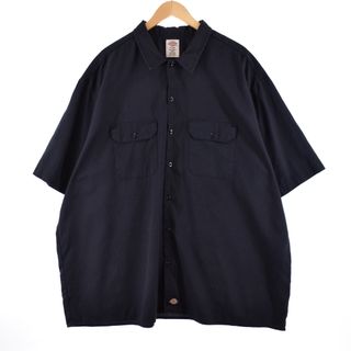 ディッキーズ(Dickies)の古着 ビッグサイズ ディッキーズ Dickies FLEX 半袖 ワークシャツ メンズXXXL /eaa338041(シャツ)