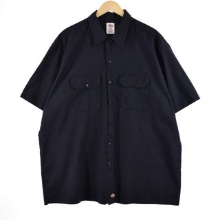 ディッキーズ(Dickies)の古着 ビッグサイズ ディッキーズ Dickies 半袖 ワークシャツ メンズXXXL /eaa338043(シャツ)