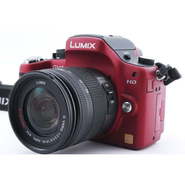 ❤Wi-Fi＆自撮り❤多機能ミラーレス一眼♪LUMIX GH1 レッド