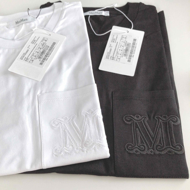 Max Mara VALIDO マックスマーラ Mロゴポケットコットン Tシャツ