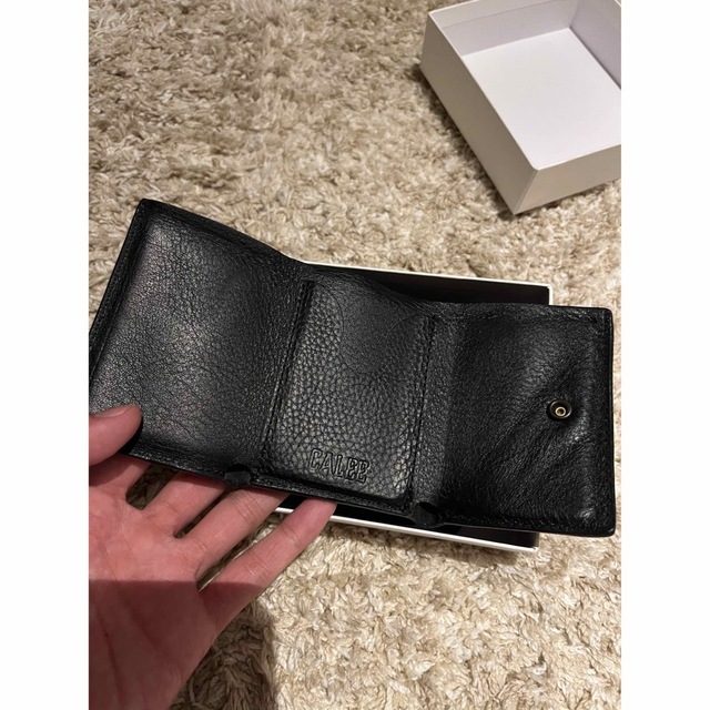 CALEE Studs leather multi wallet