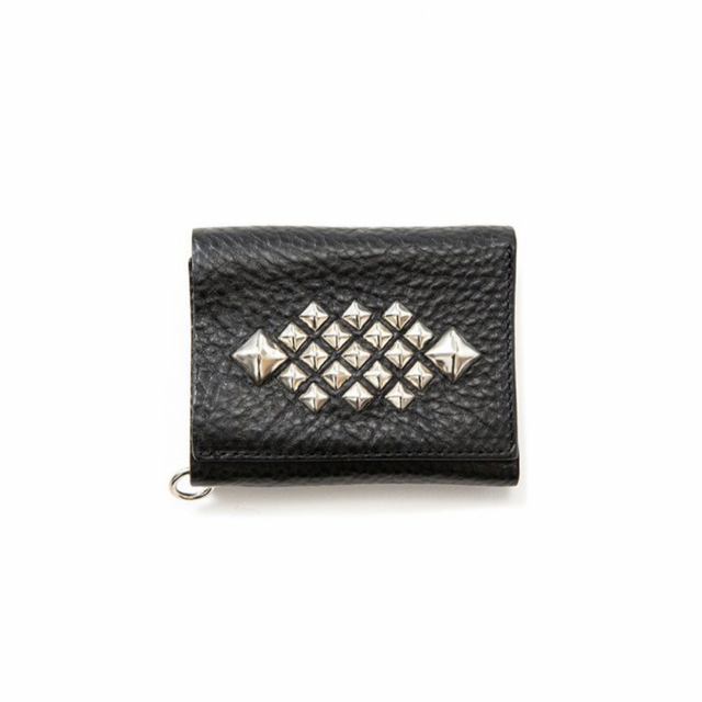 CALEE Studs leather multi wallet