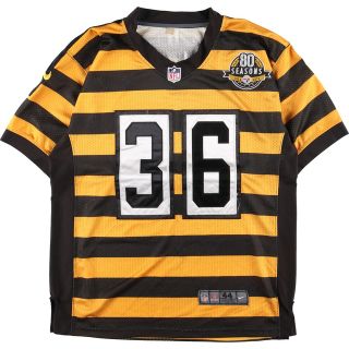 ナイキ(NIKE)の古着 ナイキ NIKE NFL PITTSBURGH STEELERS ピッツバーグスティーラーズ メッシュ ゲームシャツ フットボールシャツ メンズL /eaa338252(Tシャツ/カットソー(半袖/袖なし))