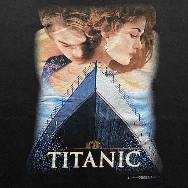 XL Titanic Promo Tee タイタニック 黒 Tシャツ ムービーTの通販 by