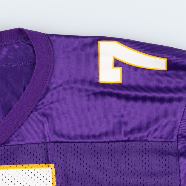 Champion(チャンピオン)の古着 チャンピオン Champion NFL MINNESOTA VIKINGS ミネソタバイキングス ゲームシャツ フットボールシャツ メンズL /eaa338254 メンズのトップス(Tシャツ/カットソー(半袖/袖なし))の商品写真