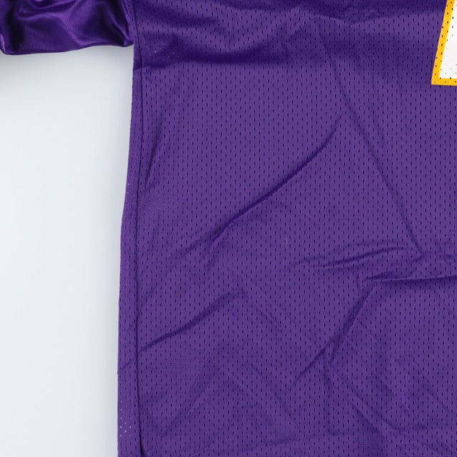 Champion(チャンピオン)の古着 チャンピオン Champion NFL MINNESOTA VIKINGS ミネソタバイキングス ゲームシャツ フットボールシャツ メンズL /eaa338254 メンズのトップス(Tシャツ/カットソー(半袖/袖なし))の商品写真