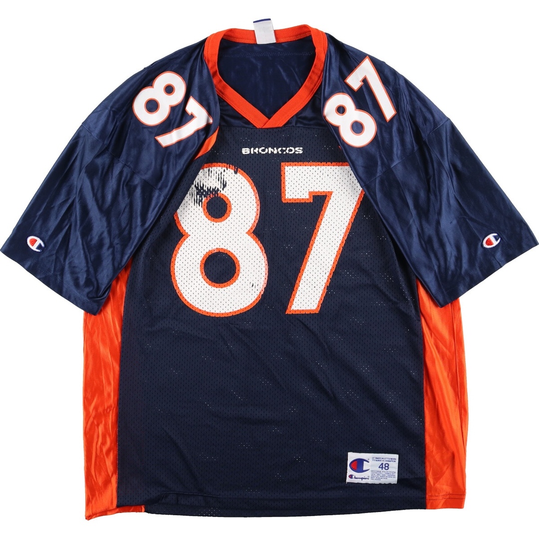 チャンピオン Champion NFL DENVER BRONCOS デンバーブロンコス ゲームシャツ フットボールシャツ メンズXL /eaa338255