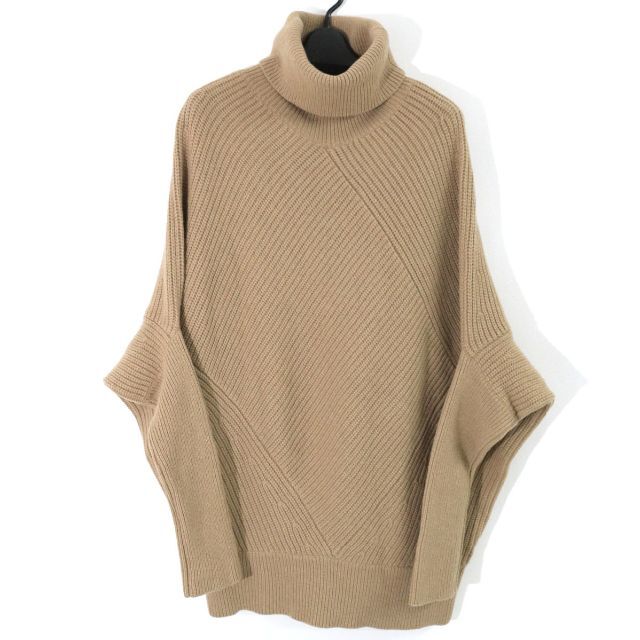 レディースアパルトモン   タートルネック Asymmetry Knit◆  ベージュ