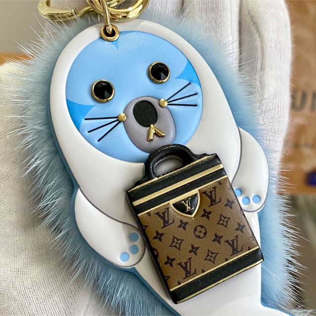 LOUIS VUITTON - 【新品・未使用】キーリング アザラシ ミンク LOUIS VUITTON - 【新品・未使用】キーリング アザラシ ミンク