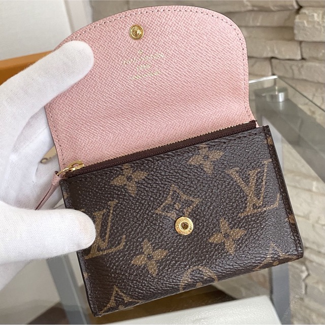 LouisVuitton】ポルトモネ ロザリ 名刺入れ コインケース ミニ財布-