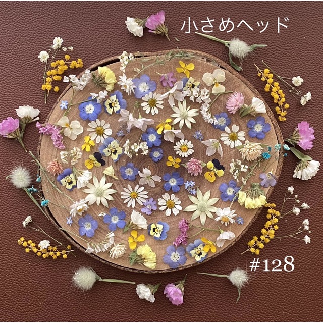 No.128❇︎ドライフラワー花材セット❇︎S❇︎小さめヘッド❇︎ネモフィラ❇︎ ハンドメイドのフラワー/ガーデン(ドライフラワー)の商品写真