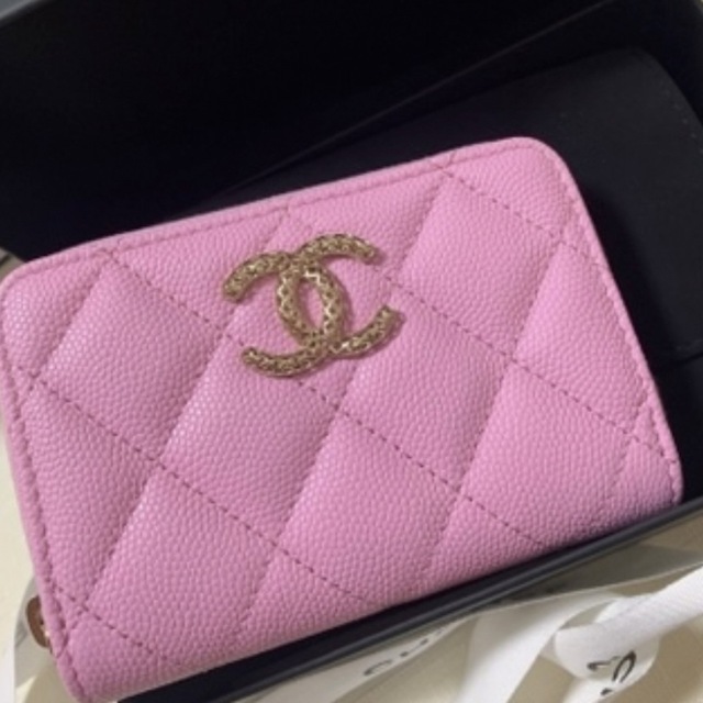 CHANEL レアカラー バイカラー ジッピーコインケース