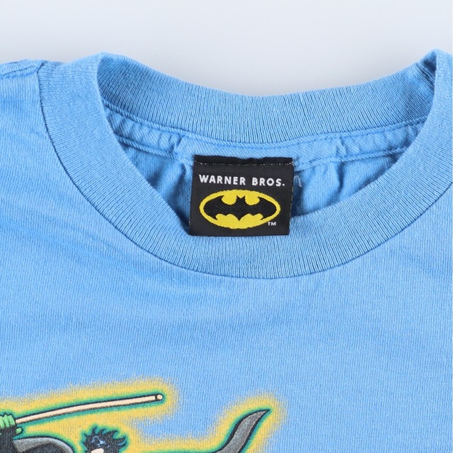 WARNER BROS. BATMAN バットマン キャラクタープリントTシャツ メンズM /eaa338360ブルー系水色柄