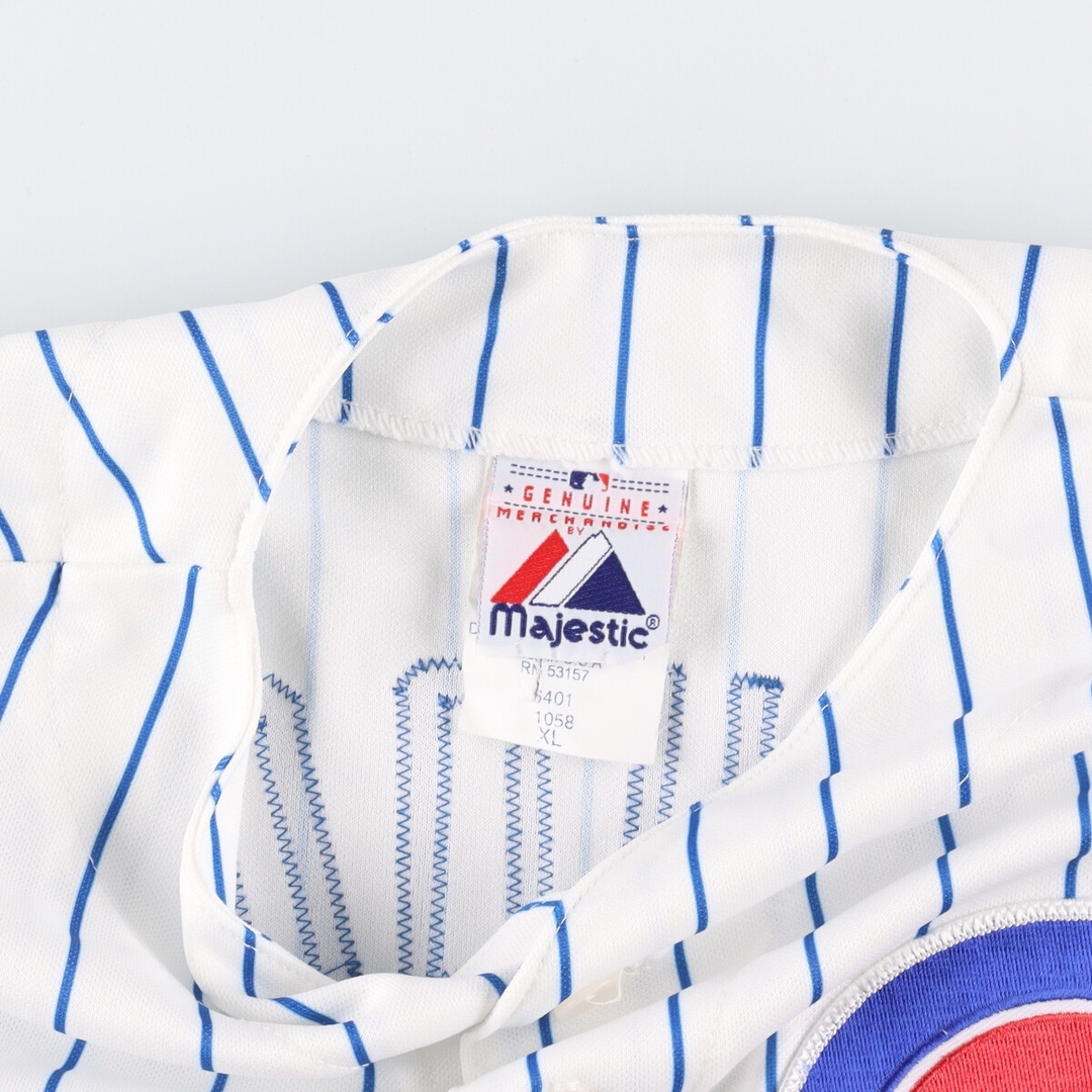 マジェスティック majestic MLB CHICAGO CUBS シカゴカブス ゲームシャツ ベースボールシャツ USA製 メンズM /eaa338057 2