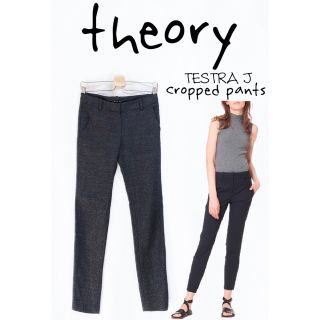 セオリー(theory)の★セオリー★テストラ 9分丈 クロップド パンツ 0 ストレート(クロップドパンツ)