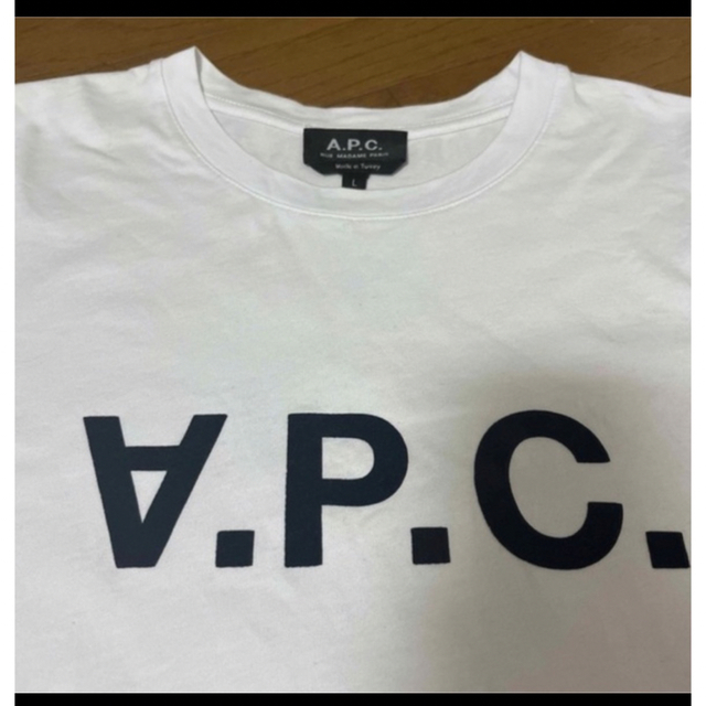 A.P.C(アーペーセー)の値下げ！アーペーセー♡白Tシャツ　Lサイズ レディースのトップス(Tシャツ(半袖/袖なし))の商品写真