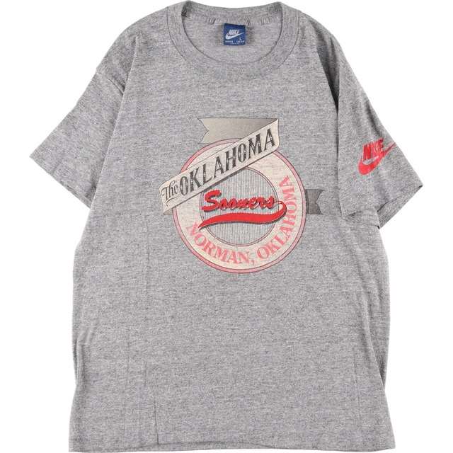 80年代 ナイキ NIKE 紺タグ スポーツプリントTシャツ USA製 メンズM ヴィンテージ /eaa337421