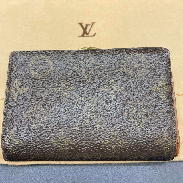 LOUIS VUITTON(ルイヴィトン)の【良品】VUITTON 二つ折り　財布　がま口　折りたたみ　モノグラム　レザー レディースのファッション小物(財布)の商品写真