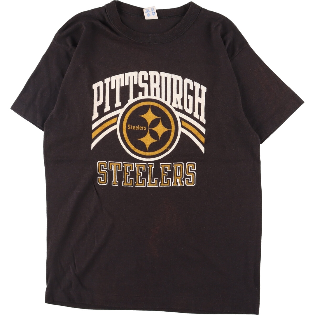 80年代 チャンピオン Champion トリコタグ NFL PITTSBURGH STEELERS ピッツバーグスティーラーズ スポーツプリントTシャツ USA製 メンズM ヴィンテージ /eaa337575