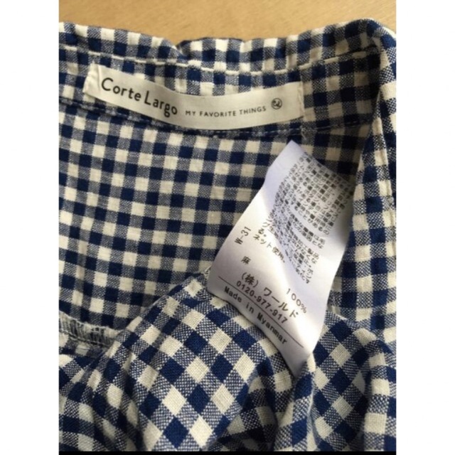 【本日限定出品・即購入大歓迎】Corte L argo・リネンチェックシャツ
