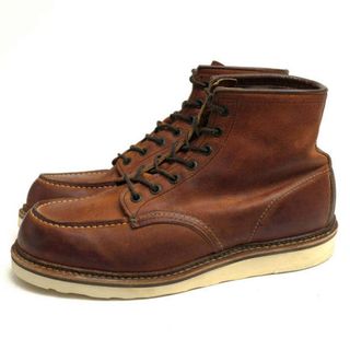 レッドウィング(REDWING)のレッドウィング／RED WING ワークブーツ シューズ 靴 メンズ 男性 男性用レザー 革 本革 ブラウン 茶  1907 Classic Work 6inch Legacy Moc モックトゥ 定番 グッドイヤーウェルト製法(ブーツ)