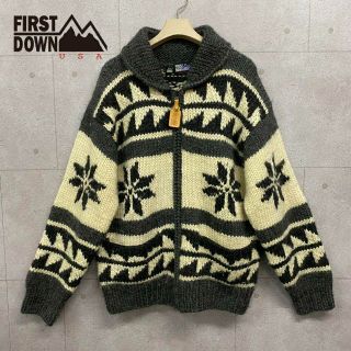 ファーストダウン(FIRST DOWN)の美品 FIRST DOWN ファーストダウン 男女兼用 ニット セーター(ニット/セーター)