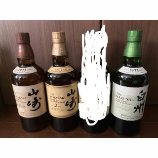 西日本産 6/21迄出品100周年記念 白州12年+山崎12年+白州NV+山崎NV セット