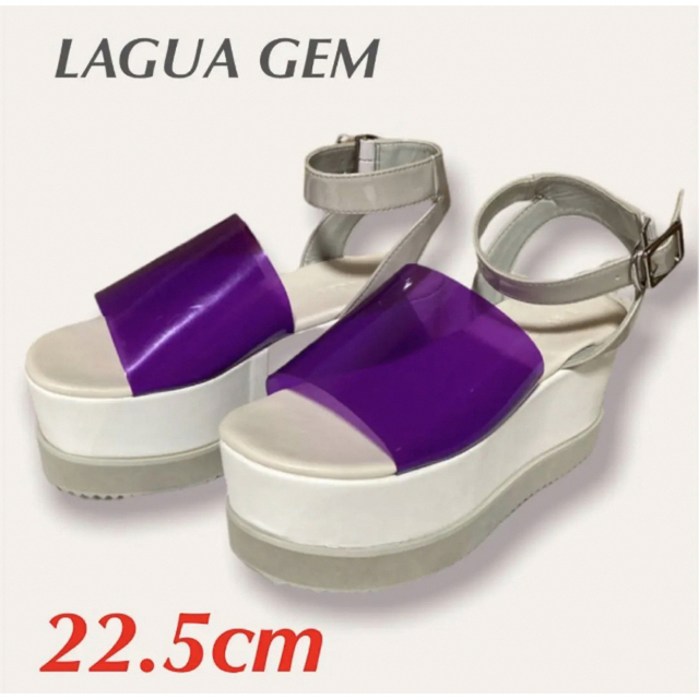 LAGUA GEM(ラグアジェム)のラグアジェム　クリア プラットフォーム サンダル　厚底サンダル S 22.5cm レディースの靴/シューズ(サンダル)の商品写真