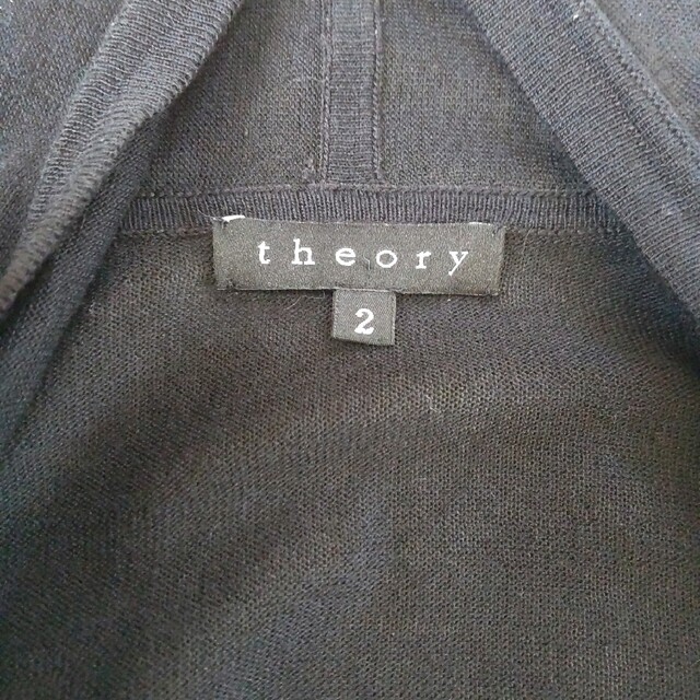 theory(セオリー)のシルク混♪Theory セオリー カーディガン ロング ボレロ 長袖 ブラック レディースのトップス(カーディガン)の商品写真