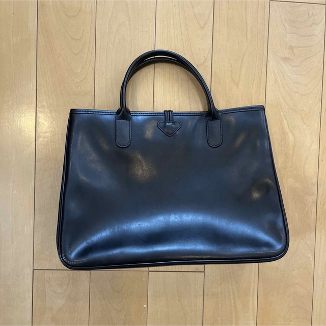 LONGCHAMP(ロンシャン)のLONGCHAMP ロンシャン ロゾ バッグ ブラック A4◎ レディースのバッグ(ハンドバッグ)の商品写真