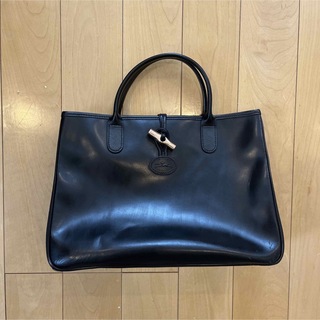 ロンシャン(LONGCHAMP)のLONGCHAMP ロンシャン ロゾ バッグ ブラック A4◎(ハンドバッグ)