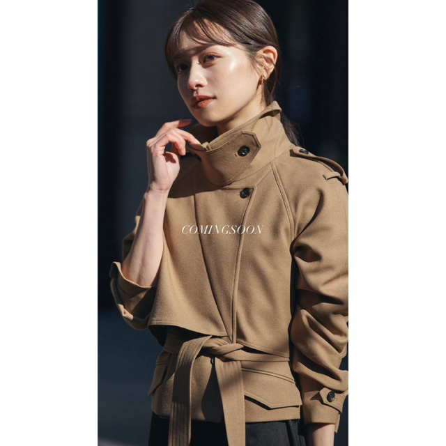 トレンチコートl´or Cropped Trench Jacket