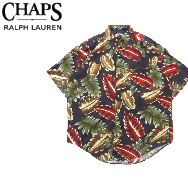 Ralph Lauren(ラルフローレン)の美品 CHAPS RALPH LAUREN ラルフローレン 総柄シャツ XL メンズのトップス(Tシャツ/カットソー(半袖/袖なし))の商品写真