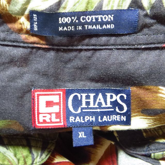 Ralph Lauren(ラルフローレン)の美品 CHAPS RALPH LAUREN ラルフローレン 総柄シャツ XL メンズのトップス(Tシャツ/カットソー(半袖/袖なし))の商品写真