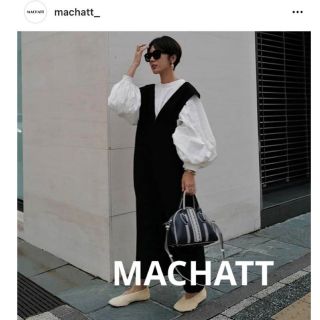 マチャット machatt ピンタックボリュームスリーブブラウス ホワイト 白(シャツ/ブラウス(長袖/七分))