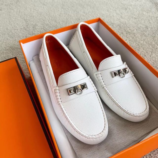 新着 Hermes / 23cm 36 カーフ ローファー ケリー デスタン モカシン HERMES - スリッポン+モカシン