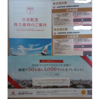 日本航空 JAL株主優待券・割引券 2枚(航空券)