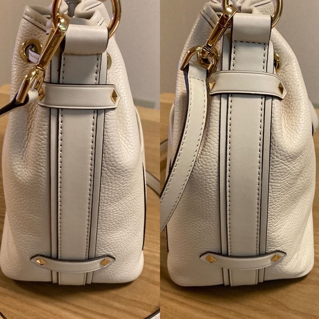 未使用♡マイケルコース♡2wayバッグ♡バケット♡巾着♡アイボリー系