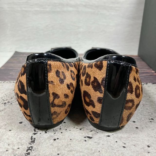 ROCKPORT ロックポート 22.5 ヒョウ柄 フラット パンプス