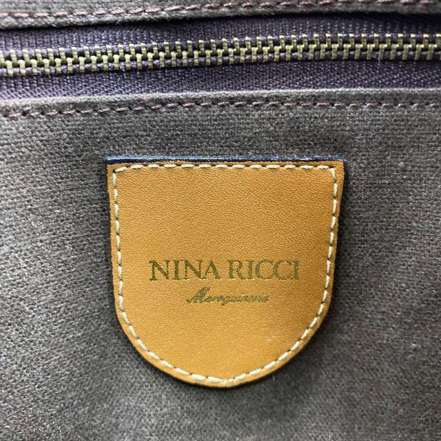 NINA RICCI(ニナリッチ)の【美品】ニナリッチ　PVC ミニボストン　総柄　ハンドバッグ　チャーム　N レディースのバッグ(ボストンバッグ)の商品写真