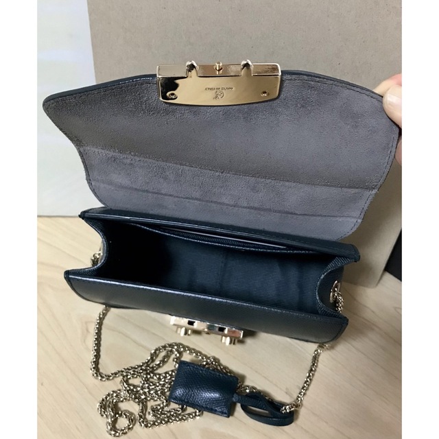 美品 FURLA フルラ メトロポリス ショルダーバッグ グリーン系