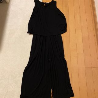 ショコラフィネローブ(chocol raffine robe)のオールインワン　黒(オールインワン)