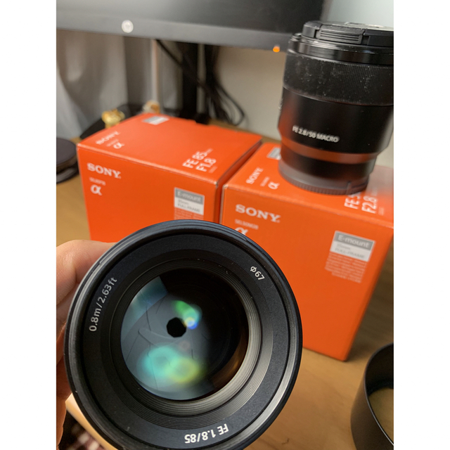 sony FE 85mm f1.8 + 50mm f2.8 macro