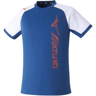 ミズノ(MIZUNO)のMIZUNO ミズノ テニスウェア 半袖Tシャツ 62JA2Z15青Mサイズ新品(ウェア)