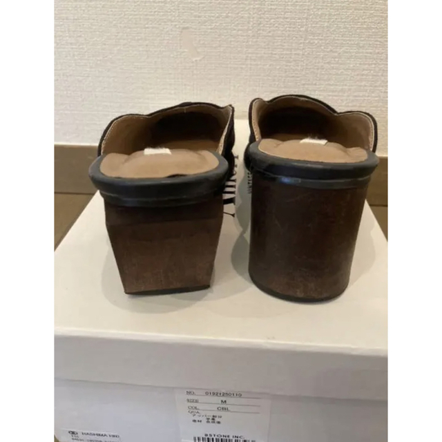 Ameri VINTAGE - AMERI STITCH QUADRANGLE TOE MULE スクエアトゥの