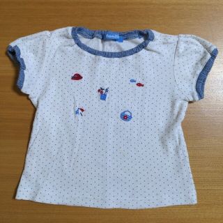 ファミリア(familiar)のいういうい様専用☆ファミリア　ドット　Tシャツ　サイズ90cm(Tシャツ/カットソー)