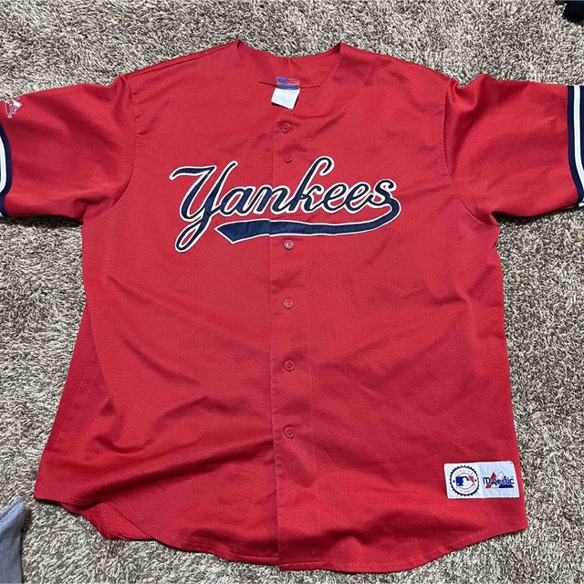 Majestic(マジェスティック)のYankees ヤンキース ベースボールTシャツ メンズのトップス(Tシャツ/カットソー(半袖/袖なし))の商品写真